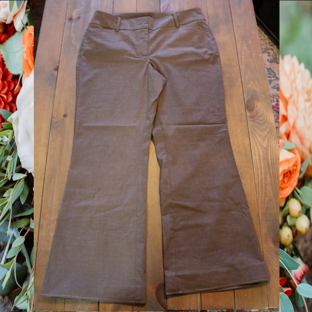 Ann Taylor Signature Light Brown Unlined Dress Pants Size 8
